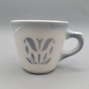 Vintage Syracuse China Ceramic Diner Coffee Mug Stencil Floral Design USA 89